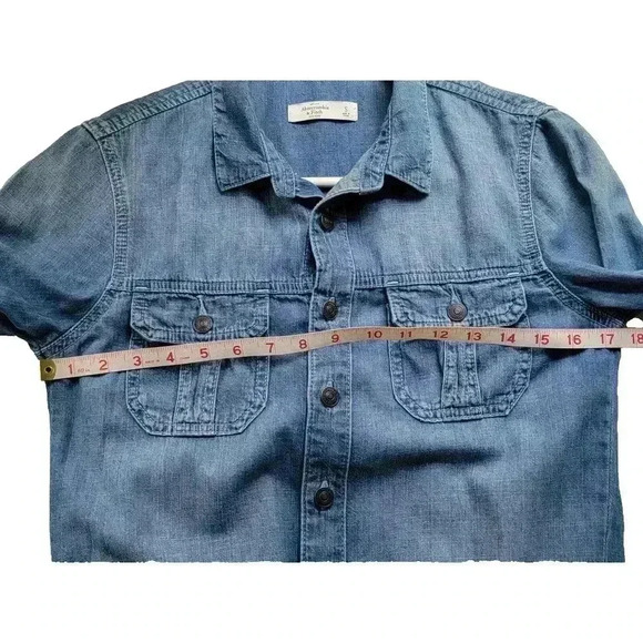 ABERCROMBIE & FITCH Denim Shorts Romper Woman's Size Small Festivals Summercore - Picture 6 of 11